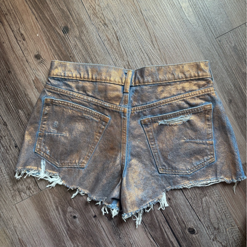 NWT Anthropologie The Devon Denim Shorts by Pilcro: Coated Edition - Picture 8 of 13